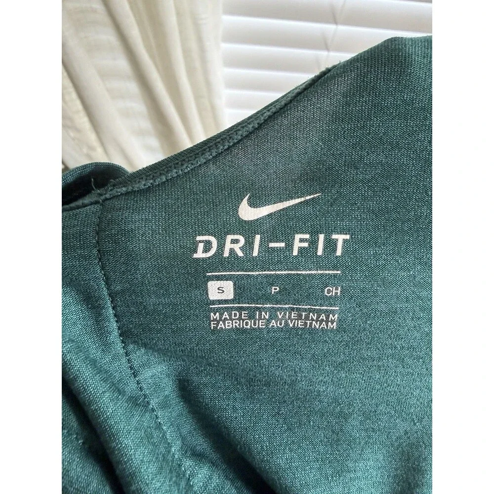 Nike Dri-Fit Razor Back Tank Size S Green Athleisure Active Wear Women's